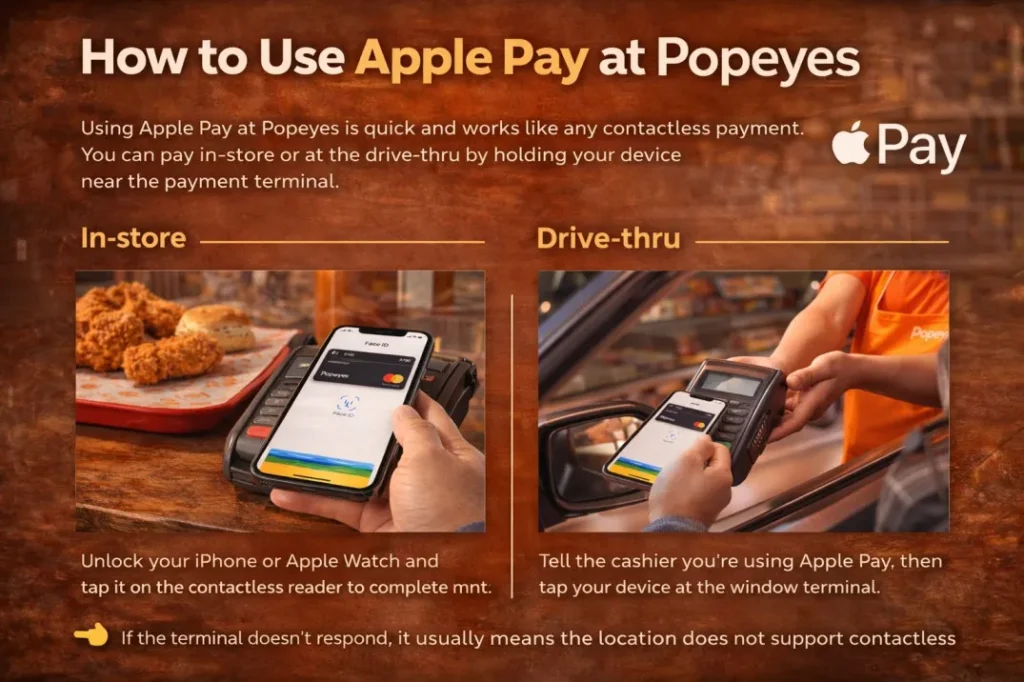 How to use Apple Pay at Popeyes

