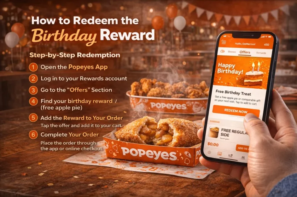 How to redeem your Popeyes birthday reward

