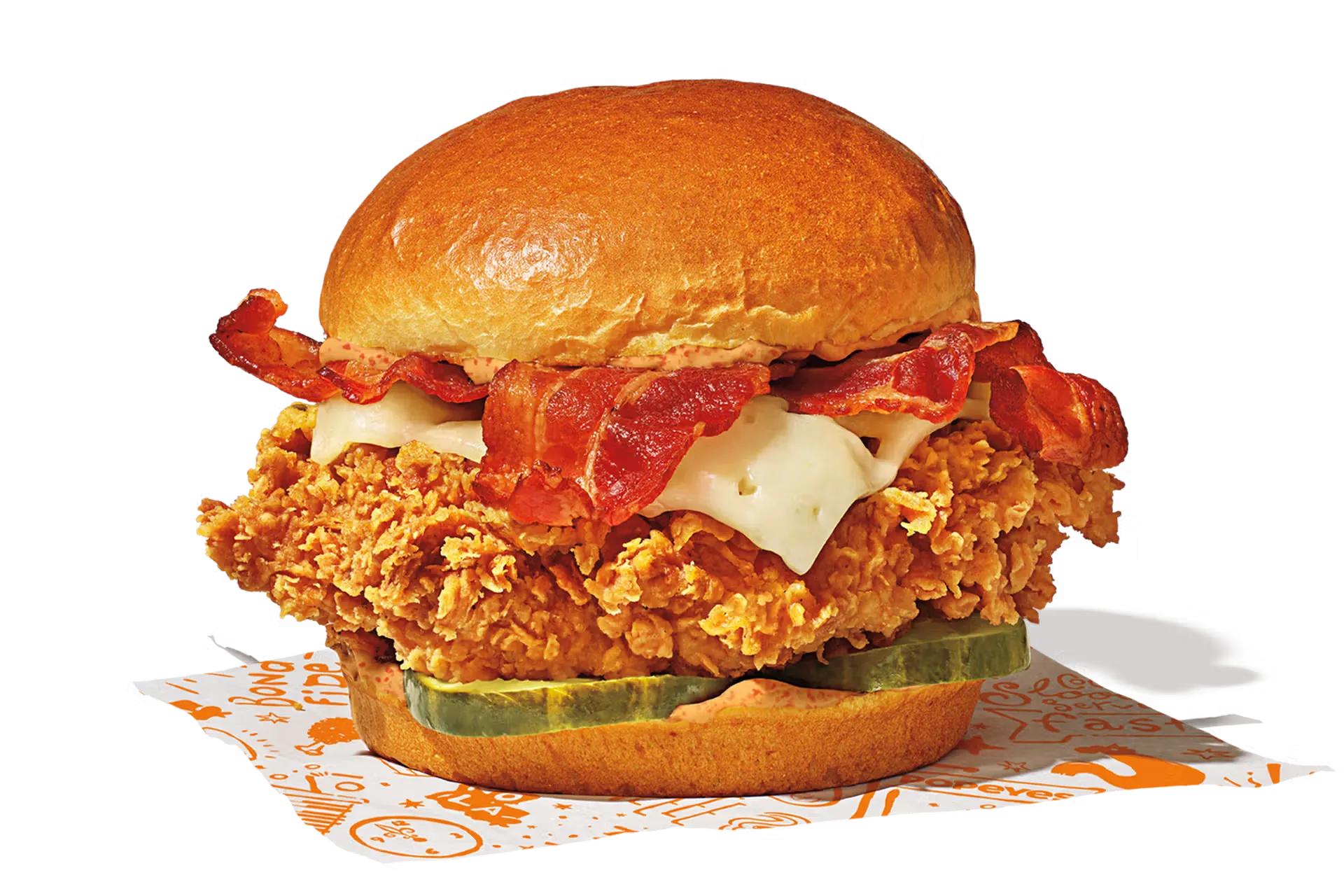 Spicy Bacon & Cheese Chicken Sandwich