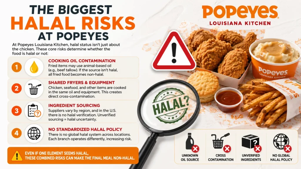 The Biggest Halal Risks at Popeyes