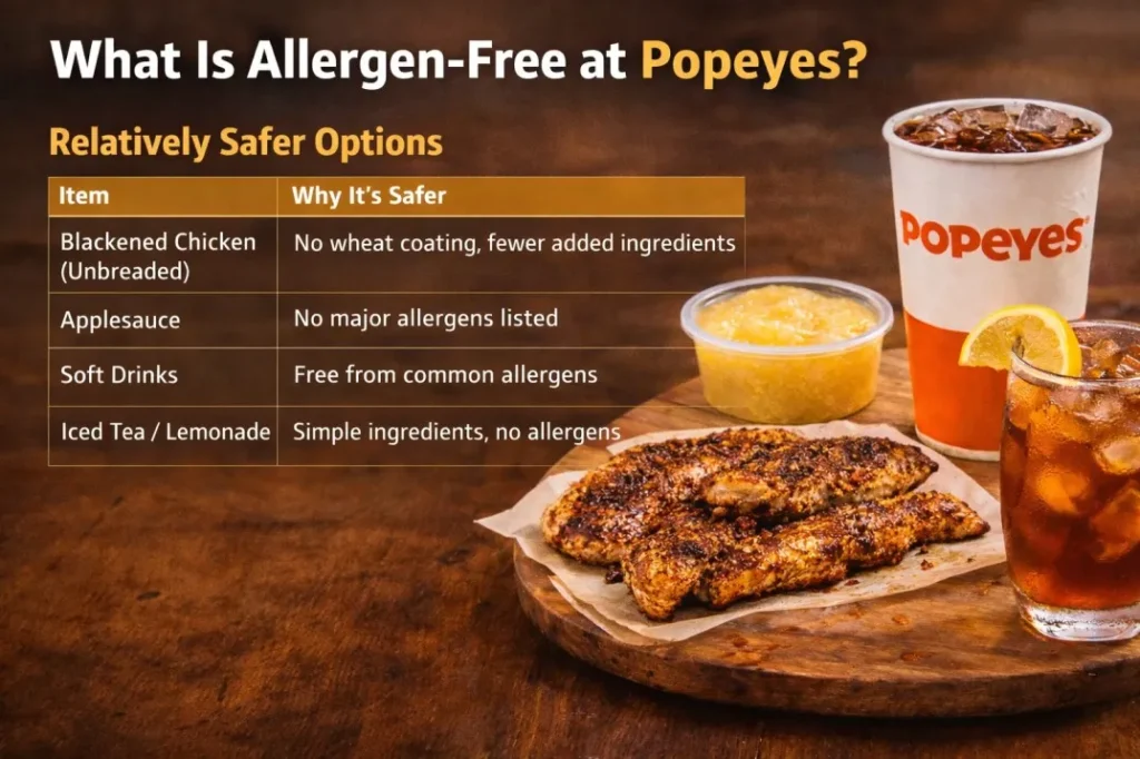 What Is Allergen-Free at Popeyes
